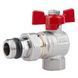 Кран кульовий Icma FAR. ROSSA 1/2" кутовий №362 SD00042360 фото 1