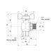 Кран кульовий Thermo Alliance Forte 1/2" ВЗ для води угловой (метелик) SF267W15 SD00025316 фото 2