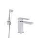 Змішувач для раковини Qtap Gemini (з гігієнічним душем) QTGEM272CRW45691 Chrome/White SD00051815 фото 2