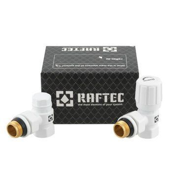 Комплект для підключення радіатора кутовий Raftec WHITE 1/2" DKU11-W 98653 фото