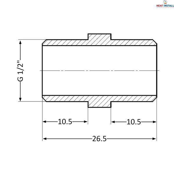 Ніпель Thermo Alliance Standart 1/2" ЗР SD4071515 SD00047812 фото