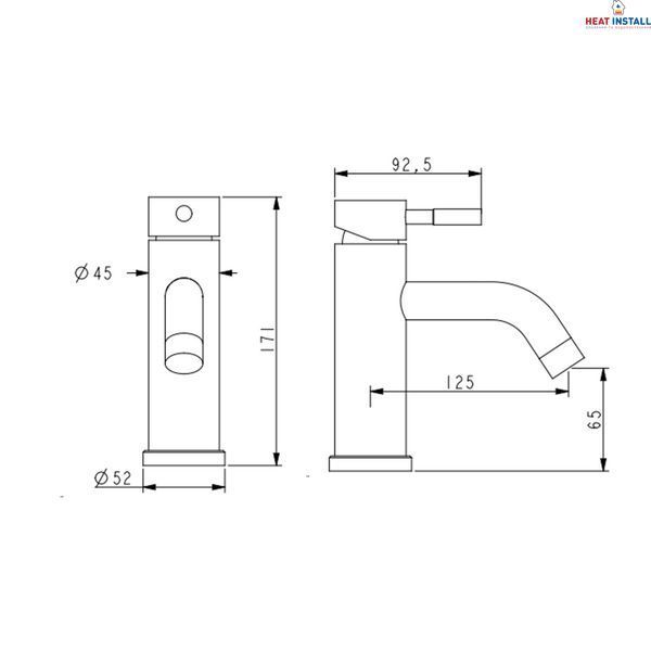 Змішувач для раковини Lidz Aria 0011F (k35) LDARI0011FNKS46091 Nickel SD00052215 фото