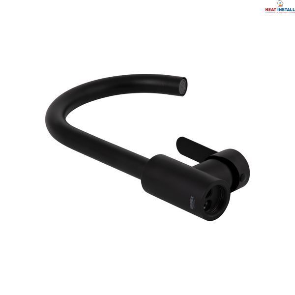 Змішувач для кухні Brinex Pure 015F U-образний Black Matt BRIPUR015FBLM SD00053177 фото