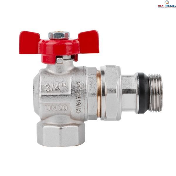Кран кульовий Icma FAR. ROSSA 3/4" кутовий №362 SD00042361 фото
