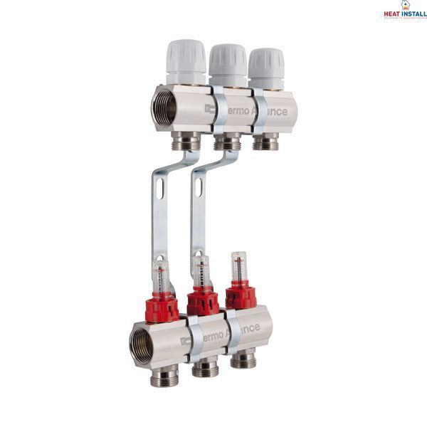 Колектор з витратомірами Thermo Alliance Standart 1" 3 виходи SD235W3 SD00021381 фото