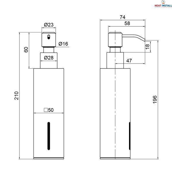 Дозатор для рідкого мила Qtap Liberty QTLIBBLM11522 Black SD00040038 фото