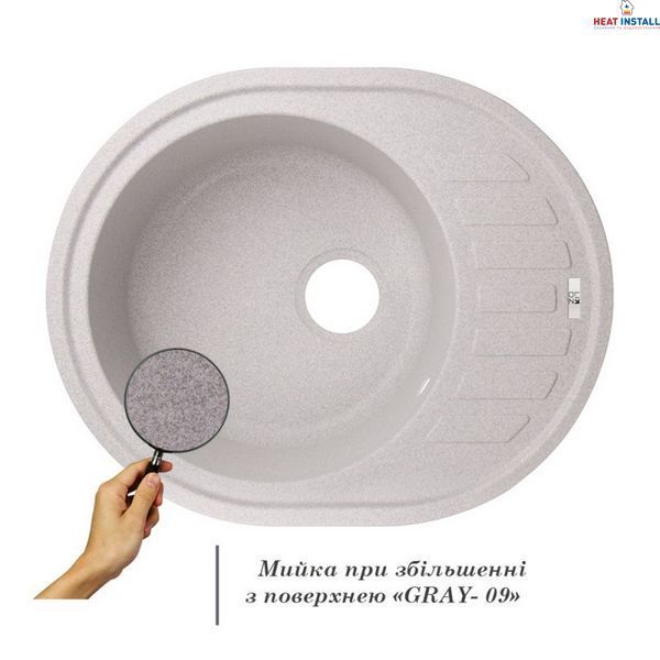 Кухонна мийка Lidz 620x500/200 GRA-09 (LIDZGRA09620500200) SD00039773 фото