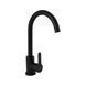 Змішувач для кухні Brinex Pure 015F U-образний Black Matt BRIPUR015FBLM SD00053177 фото 1