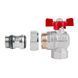 Кран кульовий Icma FAR. ROSSA 3/4" кутовий №362 SD00042361 фото 4