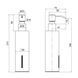 Дозатор для рідкого мила Qtap Liberty QTLIBBLM11522 Black SD00040038 фото 3