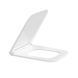 Сидіння для унітазу Qtap (Gemini 520) 448x357x38,5 мм, White, з мікроліфтом, Slim Duroplast, Quick Release QTSC179W49386 SD00055510 фото 1