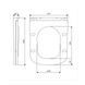 Сидіння для унітазу Qtap (Gemini 520) 448x357x38,5 мм, White, з мікроліфтом, Slim Duroplast, Quick Release QTSC179W49386 SD00055510 фото 2