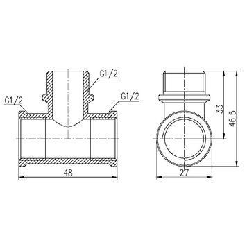 Трійник Thermo Alliance Forte 1/2" ВЗВ SF36415 SD00002663 фото