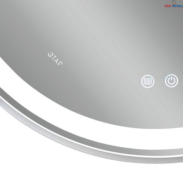 Дзеркало Qtap Gemini 800х700 з LED-підсвічуванням Touch, з антизапотіванням, з димером, рег. темп. кольору (3000-6500K) Reverse QT2578R8071W SD00052318 фото