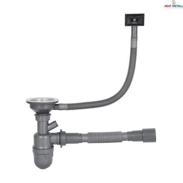 Кухонна мийка Brinex 6080-L 0,6 мм Satin (BRIN6080LSAT06) SD00054108 фото