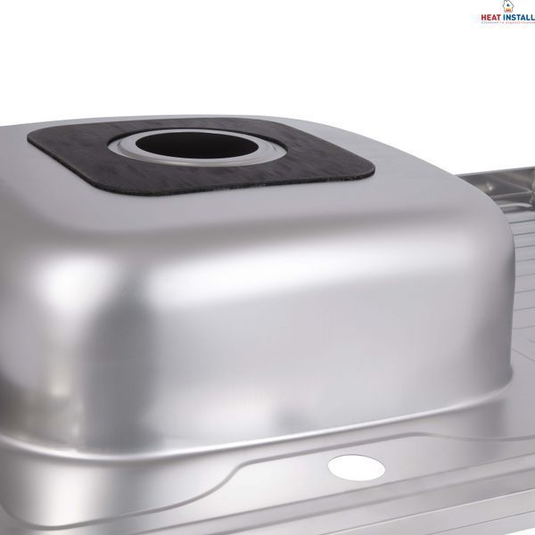 Кухонна мийка Brinex 6080-L 0,6 мм Satin (BRIN6080LSAT06) SD00054108 фото