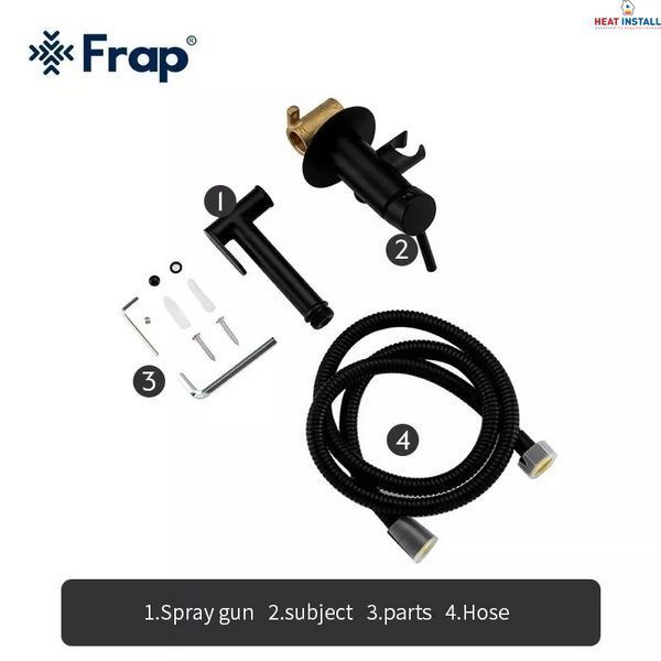 Гігієнічний душ Frap F7505-6, чорний 1040800 фото