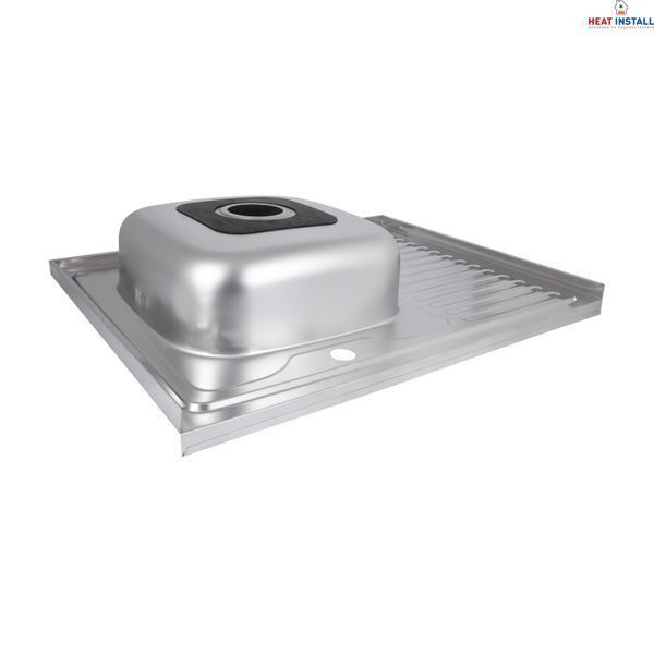 Кухонна мийка Brinex 6080-L 0,6 мм Satin (BRIN6080LSAT06) SD00054108 фото