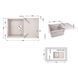 Кухонна мийка Lidz 790x495/230 COL-06 (LIDZCOL06790495230) SD00039802 фото 3