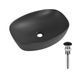 Раковина накладна Qtap Robin 500х380х140 мм, Anthracite, прямокутна, з донним клапаном QT04116302AN SD00054296 фото 1