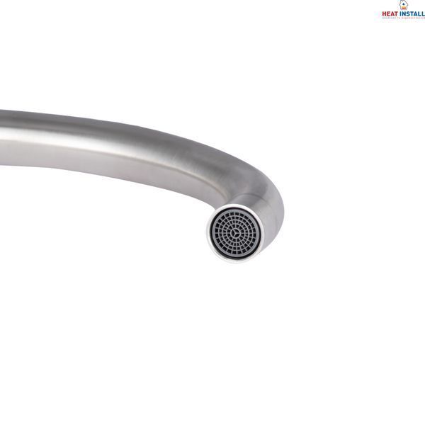 Змішувач для кухні Lidz Wind 013F двохвентильний LDWIN013FNKS43390 Nickel SD00049513 фото