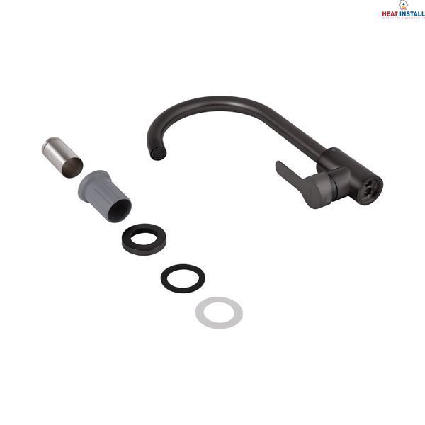 Змішувач для кухні U-образний Brinex Pure 015F U-образний Graphite BRIPUR015FGRP SD00053178 фото