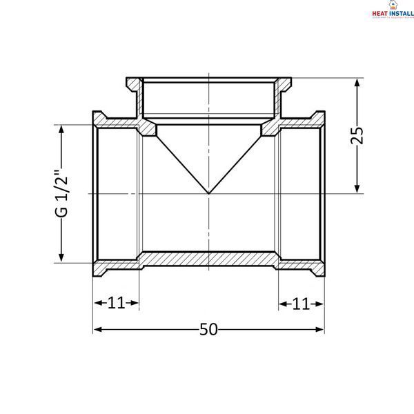 Трійник Thermo Alliance Standart 1/2" ВР SD41115 SD00047851 фото