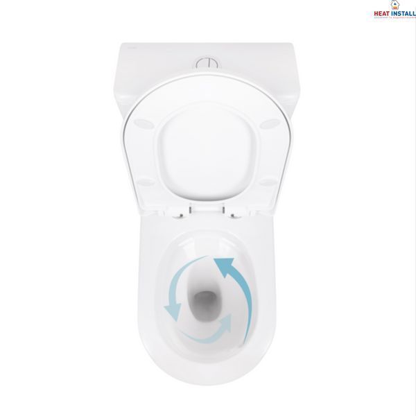 Унітаз-моноблок підлоговий Qtap Swan Ultra Quiet безобідковий з сидінням Soft-close WHITE QT16226080AW SD00052582 фото