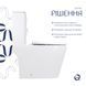 Унітаз-моноблок підлоговий Qtap Swan Ultra Quiet безобідковий з сидінням Soft-close WHITE QT16226080AW SD00052582 фото 4