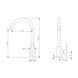 Змішувач для кухні U-образний Brinex Pure 015F U-образний Graphite BRIPUR015FGRP SD00053178 фото 4