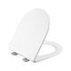 Сидіння для унітазу Qtap (Taurus 490) 422x360x30 мм, White, з мікроліфтом, Slim Duroplast, Quick Release QTSC179W49383 SD00055507 фото 1