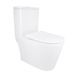 Унітаз-моноблок підлоговий Qtap Swan Ultra Quiet безобідковий з сидінням Soft-close WHITE QT16226080AW SD00052582 фото 1