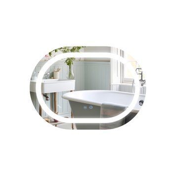 Дзеркало Qtap Gemini 600х800 з LED-підсвічуванням Touch, з антизапотіванням, з димером, рег. темп. кольору (3000-6500K) Reverse QT2578R6080 SD00052321 фото