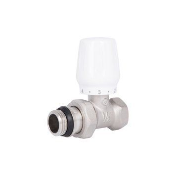 Кран радіаторний Thermo Alliance Base 1/2" ВЗ з антипротіканням прямий SD226W15 SD00035548 фото