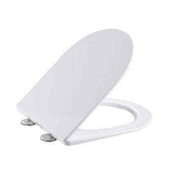 Сидіння для унітазу Qtap (Taurus 520) 455x365x38 мм, White, з мікроліфтом, Slim Duroplast, Quick Release QTSC179W49384 SD00055508 фото