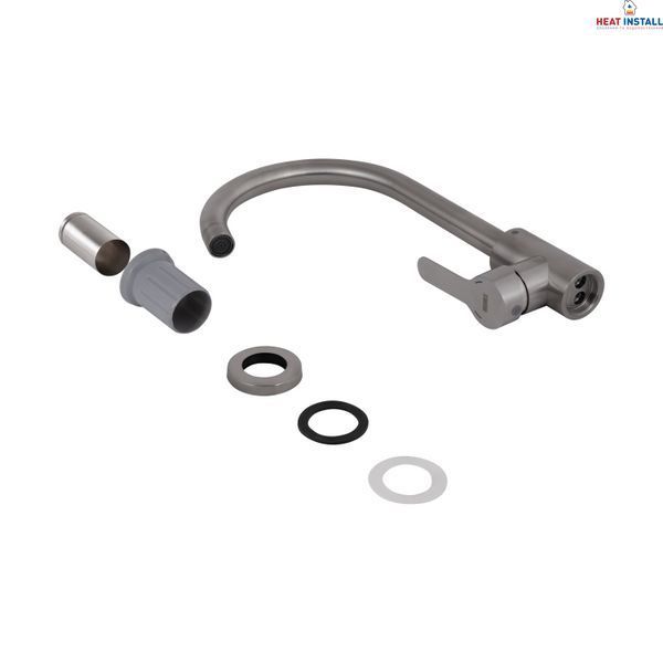 Змішувач для кухні U-образний Brinex Pure 015F U-образний Nickel BRIPUR015FNKL SD00053179 фото
