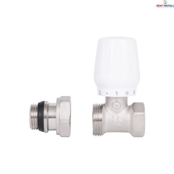 Кран радіаторний Thermo Alliance Base 1/2" ВЗ з антипротіканням прямий SD226W15 SD00035548 фото