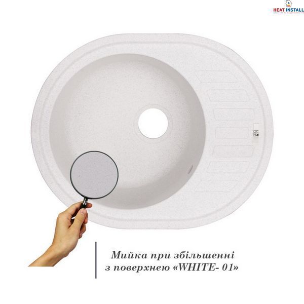 Кухонна мийка Lidz 620x500/200 WHI-01 (LIDZWHI01615500200) SD00039777 фото