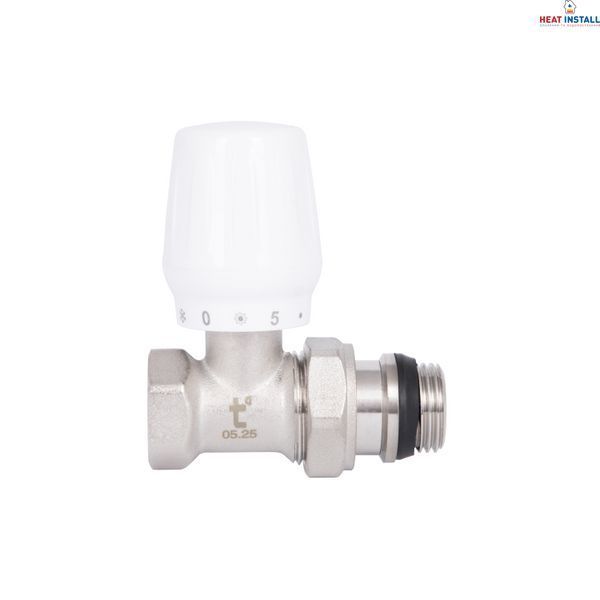 Кран радіаторний Thermo Alliance Base 1/2" ВЗ з антипротіканням прямий SD226W15 SD00035548 фото