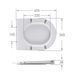 Сидіння для унітазу Qtap (Taurus 520) 455x365x38 мм, White, з мікроліфтом, Slim Duroplast, Quick Release QTSC179W49384 SD00055508 фото 2