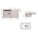 Кухонна мийка Lidz 860х500/240 MAR-07 (LIDZMAR07860500240) SD00044532 фото 2