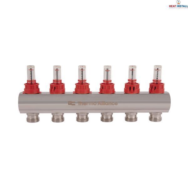Колектор з витратомірами Thermo Alliance Standart 1" 6 виходів SD235W6 SD00021384 фото