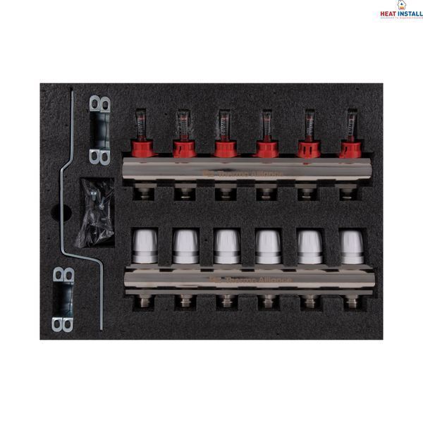 Колектор з витратомірами Thermo Alliance Standart 1" 6 виходів SD235W6 SD00021384 фото