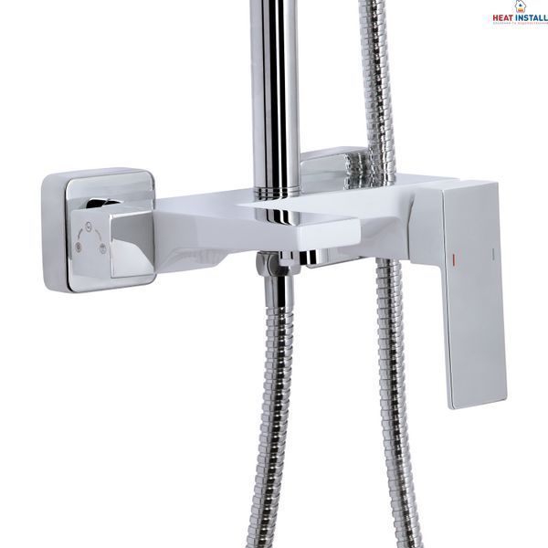 Душова система універсальна Qtap Gemini на три споживача (з виливом) QTGEM111CRW45687 Chrome/White SD00051811 фото