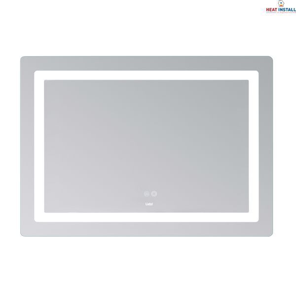 Дзеркало Lidz Kubis (KU2) 1200х800 з LED-підсвічуванням Touch, з антизапотіванням, з димером, рег. яскравості LDKUB120080049007 SD00055131 фото