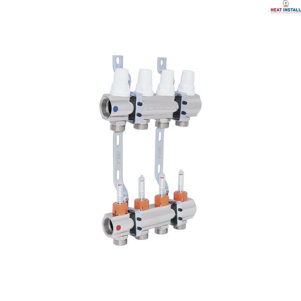 Колектор Icma 1" 4 виходи, з витратомірами №K013 SD00005233 фото