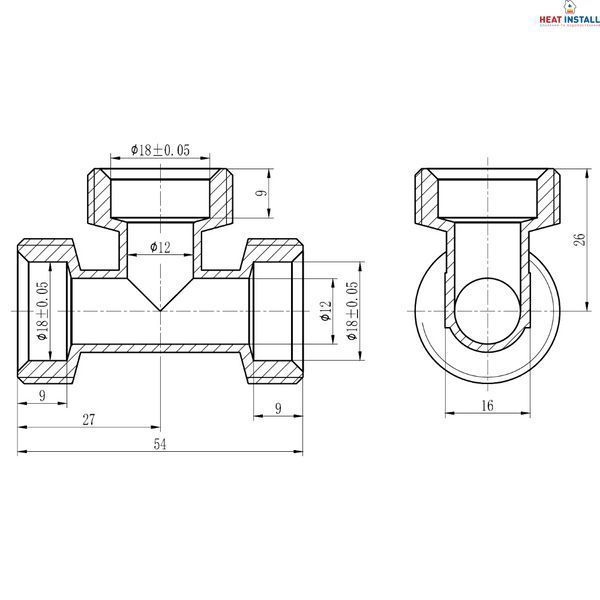 Тройник обтискний Thermo Alliance Forte 20 SF176W202020 SD00031076 фото