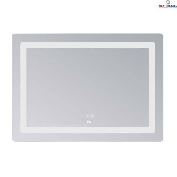 Дзеркало Lidz Kubis (KU2) 1200х800 з LED-підсвічуванням Touch, з антизапотіванням, з димером, рег. яскравості LDKUB120080049007 SD00055131 фото