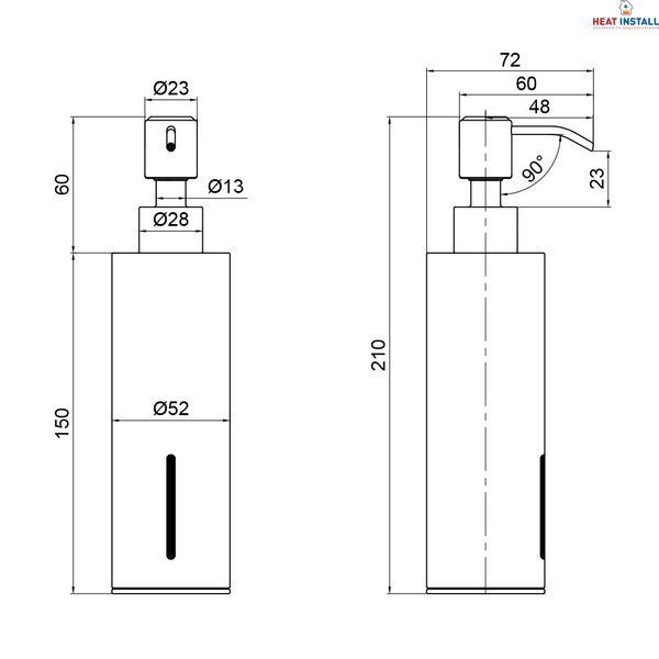 Дозатор для рідкого мила Qtap Liberty QTLIBCRM11521 Chrome SD00040045 фото