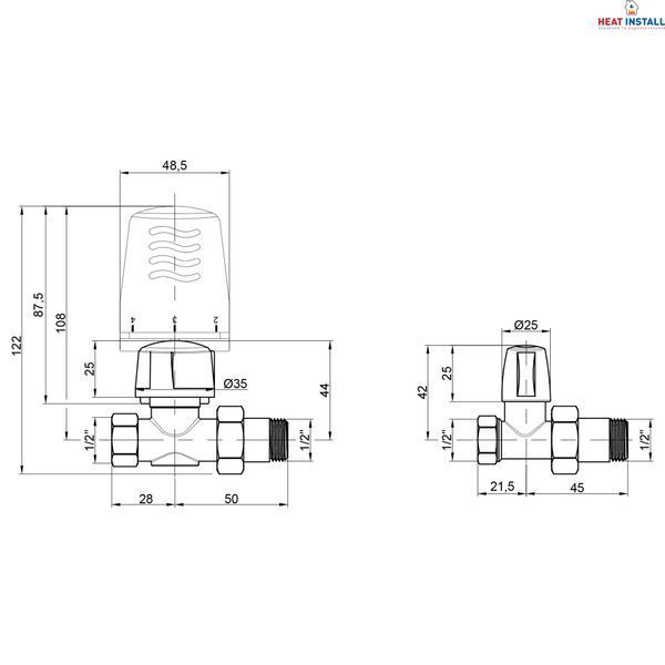 Термокомплект Icma 3/4" прямий № KIT L 1100+775+815 SD00043575 фото